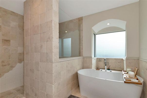 Bathroom, Free Standing Baths, Interior, Recessed Lighting