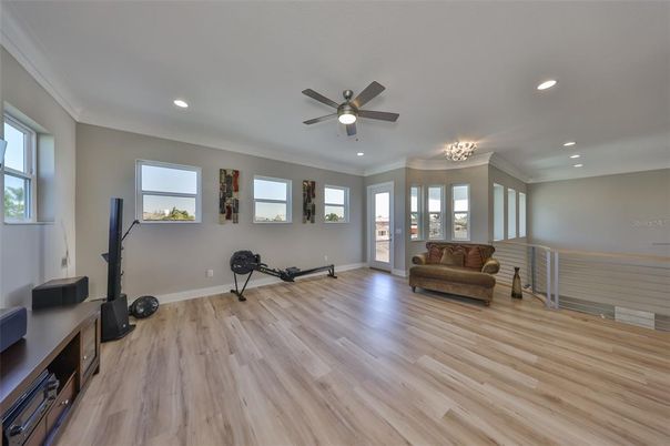 Chandelier, Interior, Recessed Lighting, Wood Texture Flooring