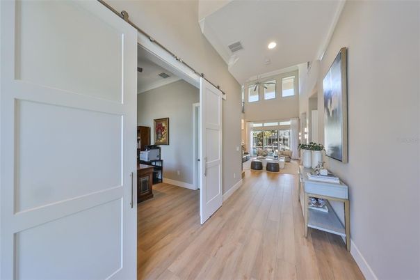 Interior, Recessed Lighting, Wood Texture Flooring