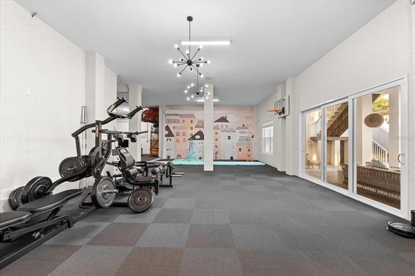 Fitness Equipment, Interior, Pendant Lights