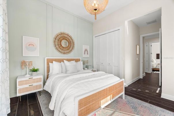 Bedroom, Interior, Wood Texture Flooring