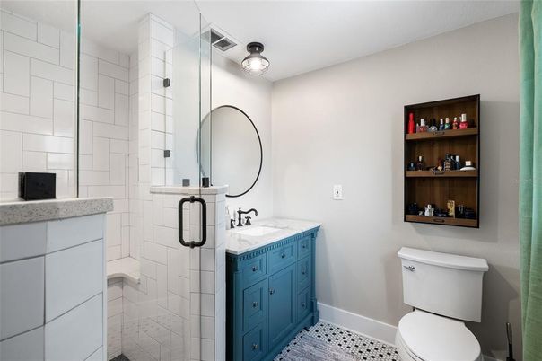 Bathroom, Glass Shower, Interior