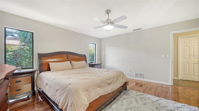 Bedroom, Interior, Wood Texture Flooring