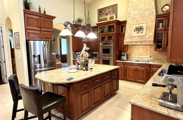 Interior, Kitchen, Pendant Lights, Stainless Steel Appliances