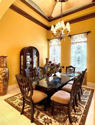 Chandelier, Dining room, Interior