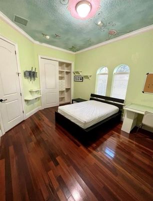 Bedroom, Interior, Wood Texture Flooring