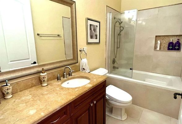 Bathroom, Dual Sink Vanities, Glass Shower, Interior