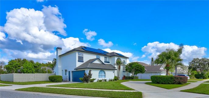 Exterior, Facade, Solar Panels, French Provincial