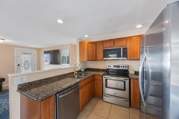 Interior, Kitchen, Recessed Lighting, Stainless Steel Appliances