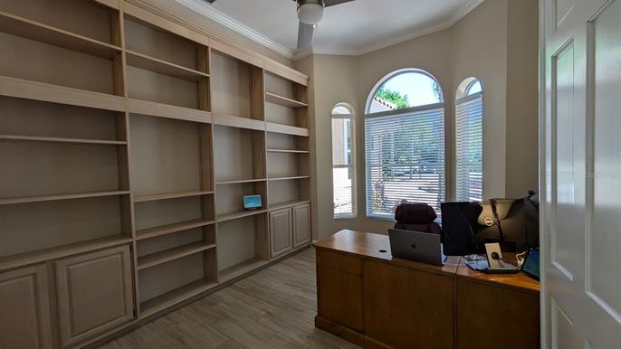 Home Office, Interior, Wood Texture Flooring