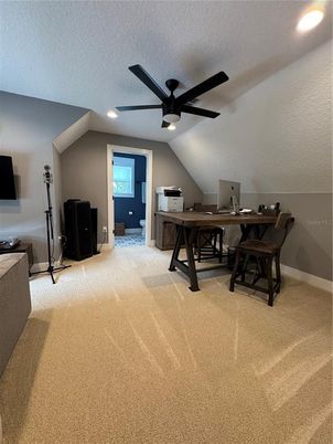 Home Office, Interior, Recessed Lighting