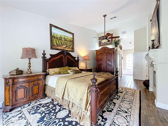 Bedroom, Interior, Wood Texture Flooring