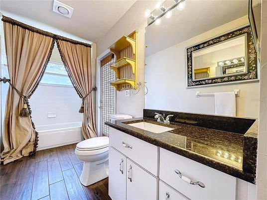 Bathroom, Interior, Wood Texture Flooring