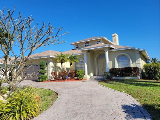Attached, Backyard, Exterior, Facade, Mediterranean