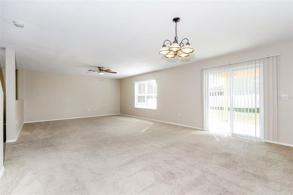 Chandelier, Empty room, Interior