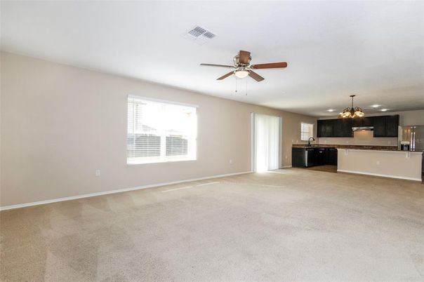 Chandelier, Empty room, Interior, Kitchen