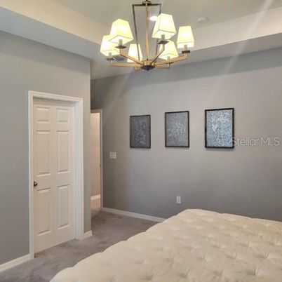 Chandelier, Empty room, Interior