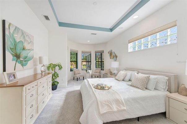 Bedroom, Interior, Recessed Lighting