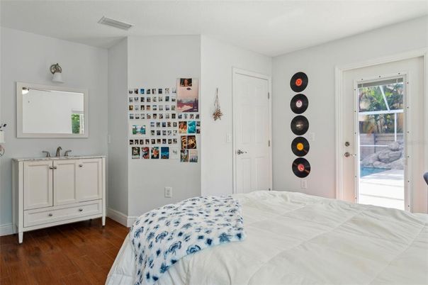 Bedroom, Interior, Wood Texture Flooring