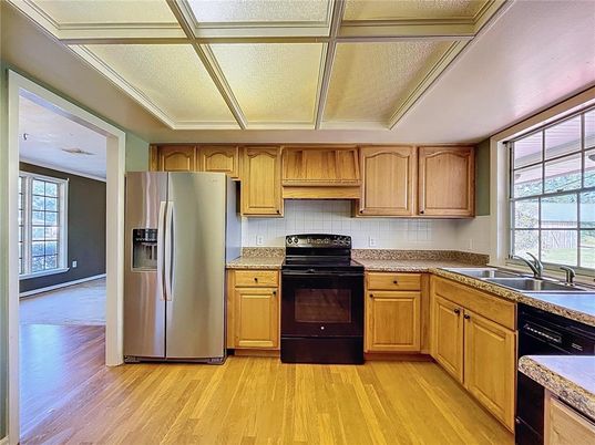 Interior, Kitchen, Wood Texture Flooring
