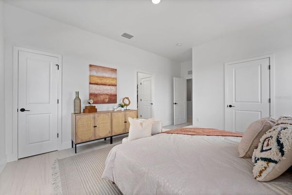 Bedroom, Interior, Recessed Lighting