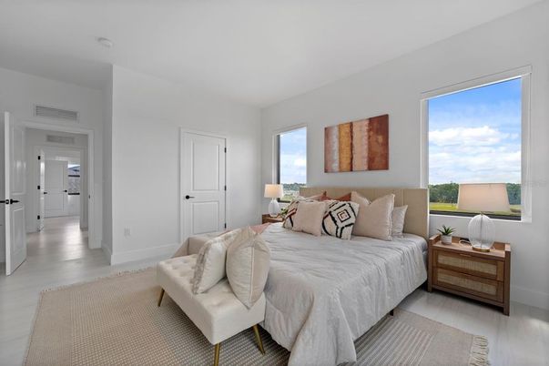 Bedroom, Interior, Wood Texture Flooring
