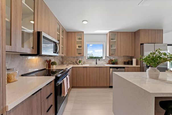 Interior, Kitchen, Recessed Lighting, Stainless Steel Appliances