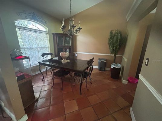 Chandelier, Dining room, Interior