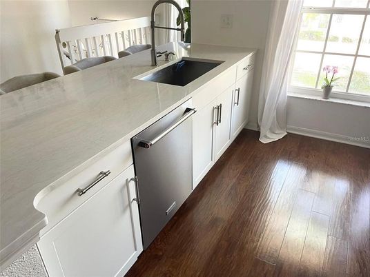 Interior, Kitchen, Wood Texture Flooring