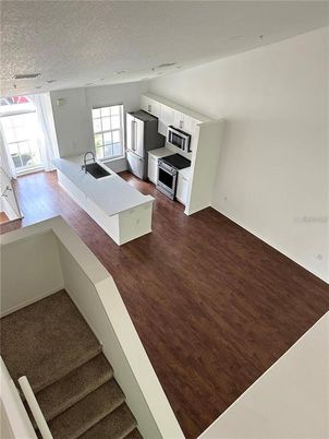 Interior, Kitchen, Wood Texture Flooring