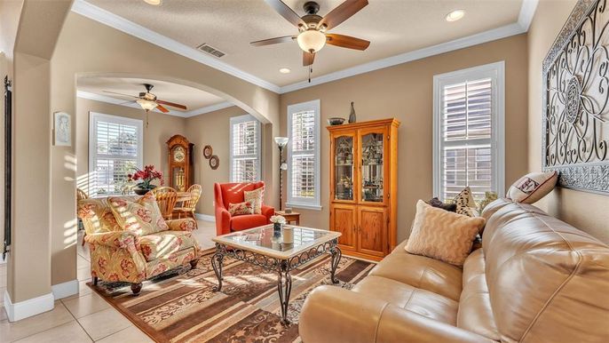 Interior, Living room, Recessed Lighting
