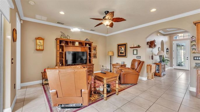 Interior, Living room, Recessed Lighting