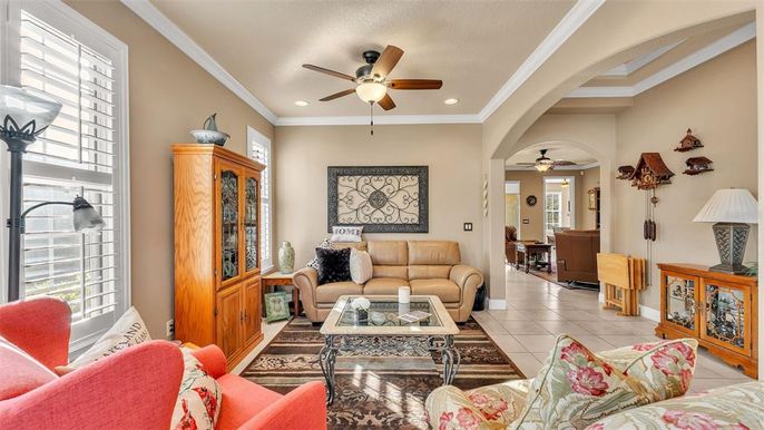 Interior, Living room, Recessed Lighting
