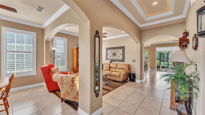 Interior, Living room, Recessed Lighting
