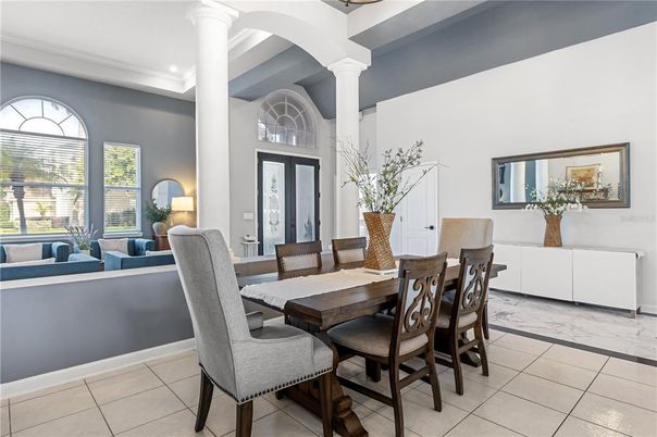 Dining room, Interior, Living room, Recessed Lighting