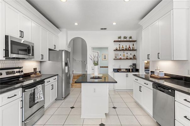 Interior, Kitchen, Recessed Lighting, Stainless Steel Appliances
