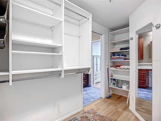 Interior, Walk-in Closets, Wood Texture Flooring