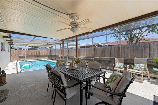 Dining room, Glass Ceilings, Interior, Pool, Sun Room
