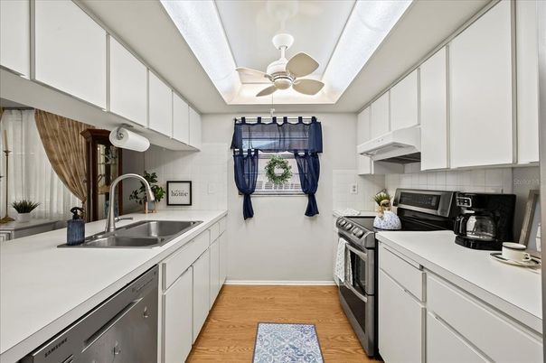 Interior, Kitchen, Wood Texture Flooring