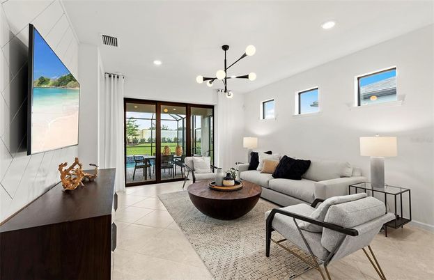 Interior, Living room, Pendant Lights, Recessed Lighting