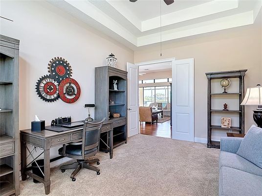 Home Office, Interior, Wood Texture Flooring