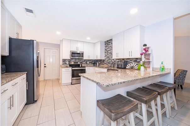 Interior, Kitchen, Recessed Lighting, Stainless Steel Appliances