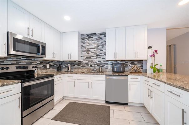 Interior, Kitchen, Recessed Lighting, Stainless Steel Appliances