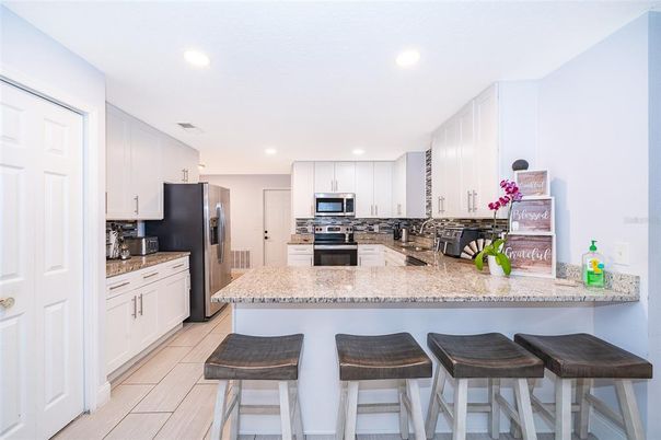 Interior, Kitchen, Recessed Lighting, Stainless Steel Appliances