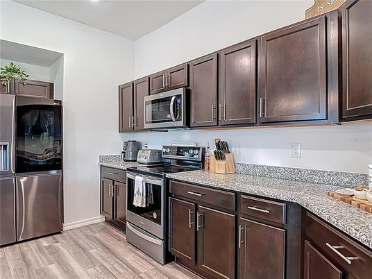 Interior, Kitchen, Wood Texture Flooring