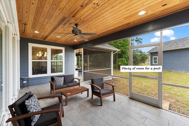 Interior, Recessed Lighting, Sun Room, Wooden Ceilings