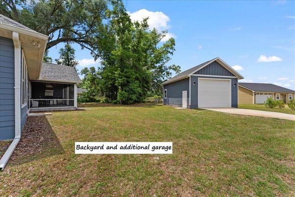 Backyard, Detached Garage, Exterior