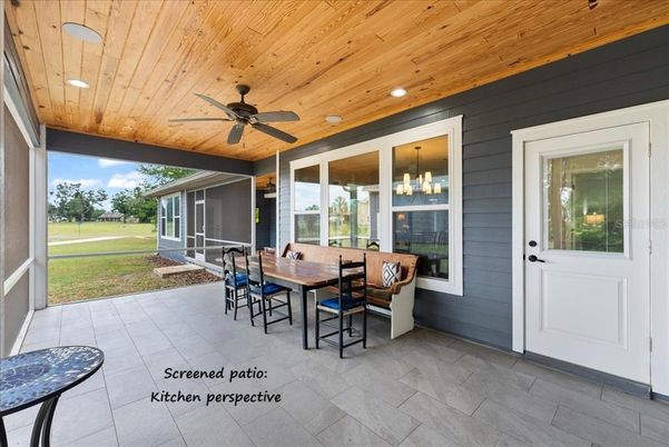 Dining room, Interior, Recessed Lighting, Wooden Ceilings
