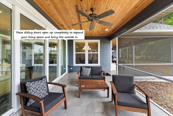 Interior, Sun Room, Wooden Ceilings