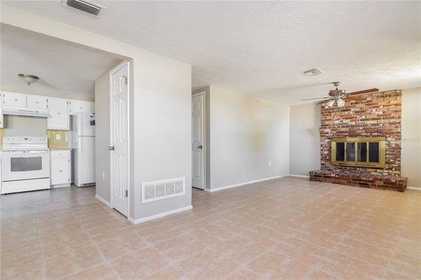 Fireplace, Interior, Kitchen, Stone Walls